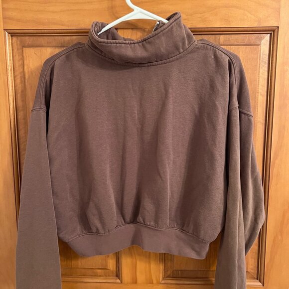 H&M/Divided Brown Half-Zip Sweater - Picture 2 of 2